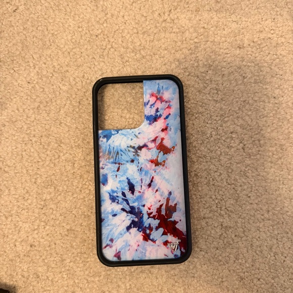 Abstract Blue and Red Phone Case - Picture 1 of 1